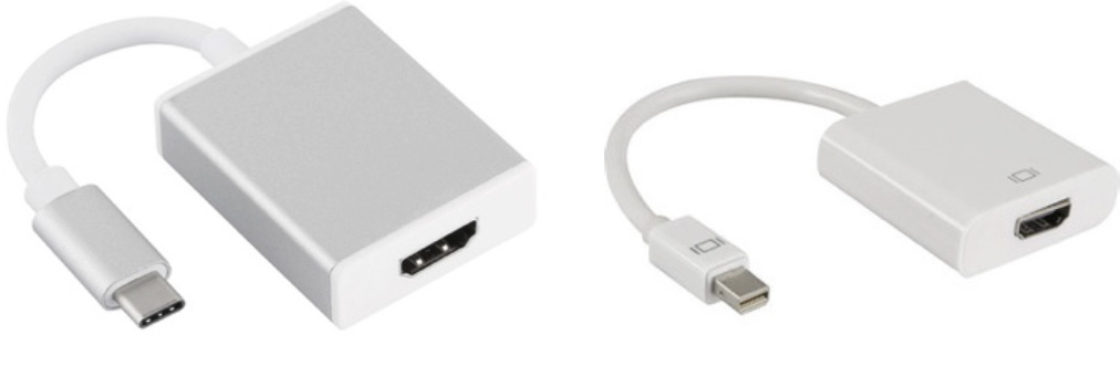 HDMI-adaptrar för Mac.