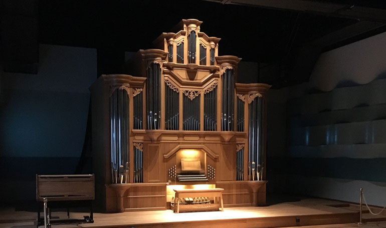 Orgeln i Nathan Milsteinsalen. Foto: Oscar Rutberg.