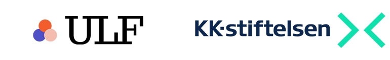 Logotyper för ULF och KK-stiftelsen