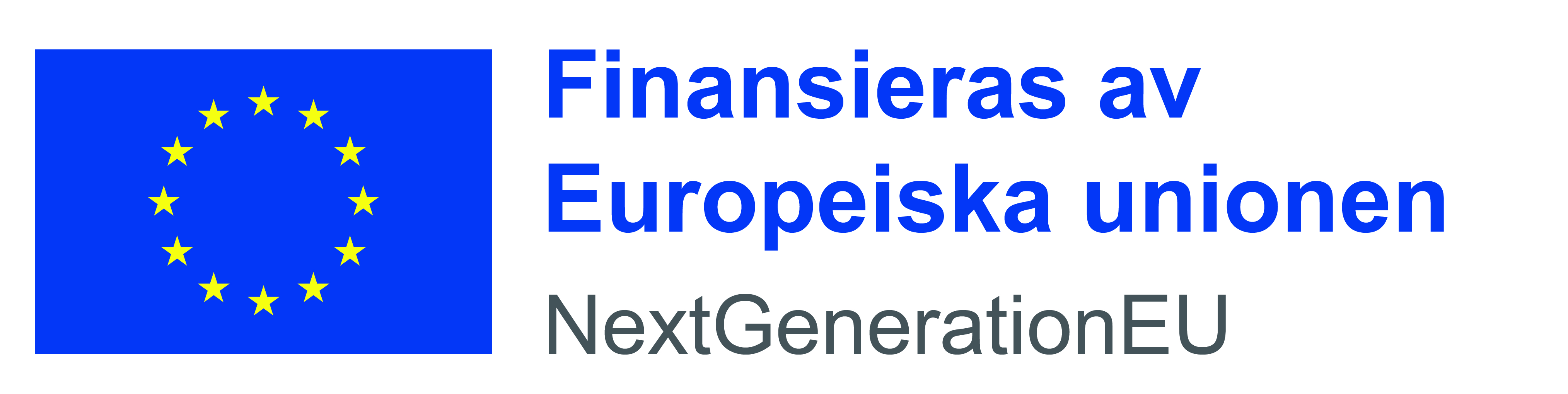 Finansieras av EU Next Generation (logotyp)